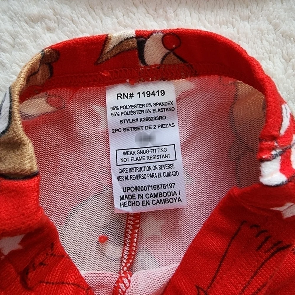 New toddler boy/ girl Christmas Rudolph the Red Nosed Reindeer pajama set